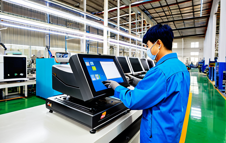 Modern Industrial Production in Vietnam**
"A bright, modern factory in Vietnam, showcasing a worker in professional attire using a 3D scanner to inspect automotive parts. The background includes advanced machinery and automated assembly lines. Fully clothed, appropriate content, safe for work, perfect anatomy, professional photography, high quality. Focus on demonstrating precision and technological advancement. Family-friendly. "
**