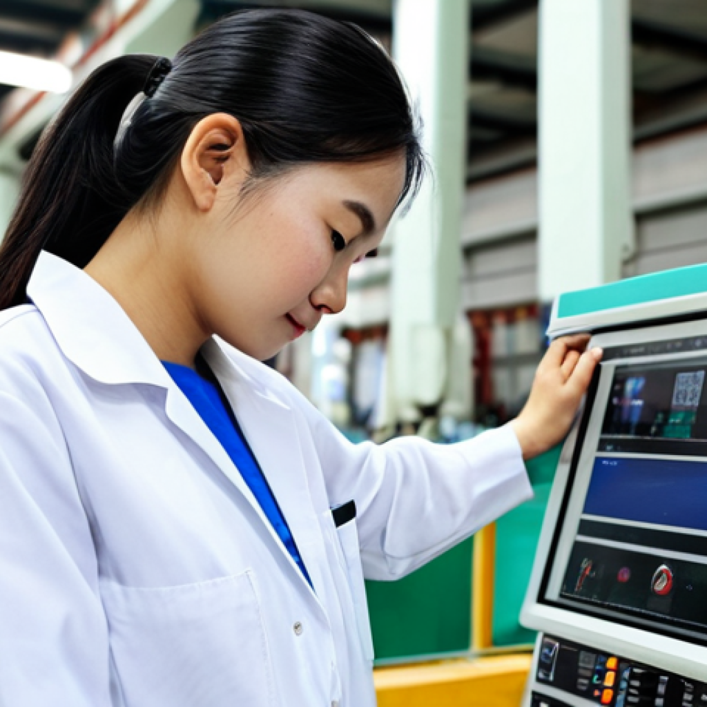 **

"A Vietnamese engineer, fully clothed in appropriate work attire (áo blouse trắng and quần tây), standing in a modern manufacturing factory in Vietnam, inspecting a complex machine part. Focus on professionalism and attention to detail. Safe for work, appropriate content, professional, perfect anatomy, correct proportions, natural pose, well-formed hands, proper finger count, natural body proportions, high quality, realistic lighting."

**