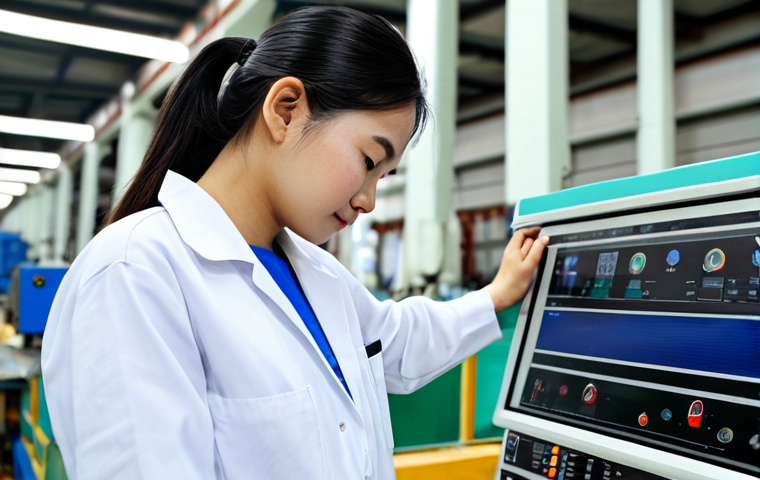 **
"A Vietnamese engineer, fully clothed in appropriate work attire (áo blouse trắng and quần tây), standing in a modern manufacturing factory in Vietnam, inspecting a complex machine part. Focus on professionalism and attention to detail. Safe for work, appropriate content, professional, perfect anatomy, correct proportions, natural pose, well-formed hands, proper finger count, natural body proportions, high quality, realistic lighting."
**