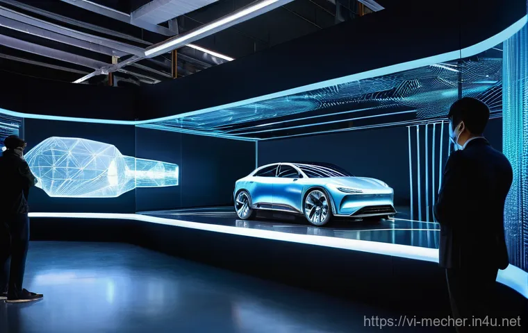 기계설계와 자동차 부품 설계 사례 - **Prompt 1: AI-Powered Automotive Design Optimization**
"A sleek, futuristic automotive design s...